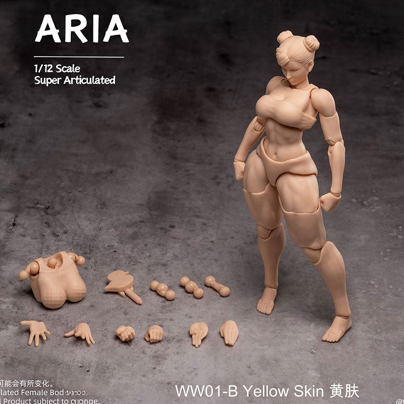 Whale Works 1/12 WW01-B Super Articulated Female Figure Aria Yellow Skin