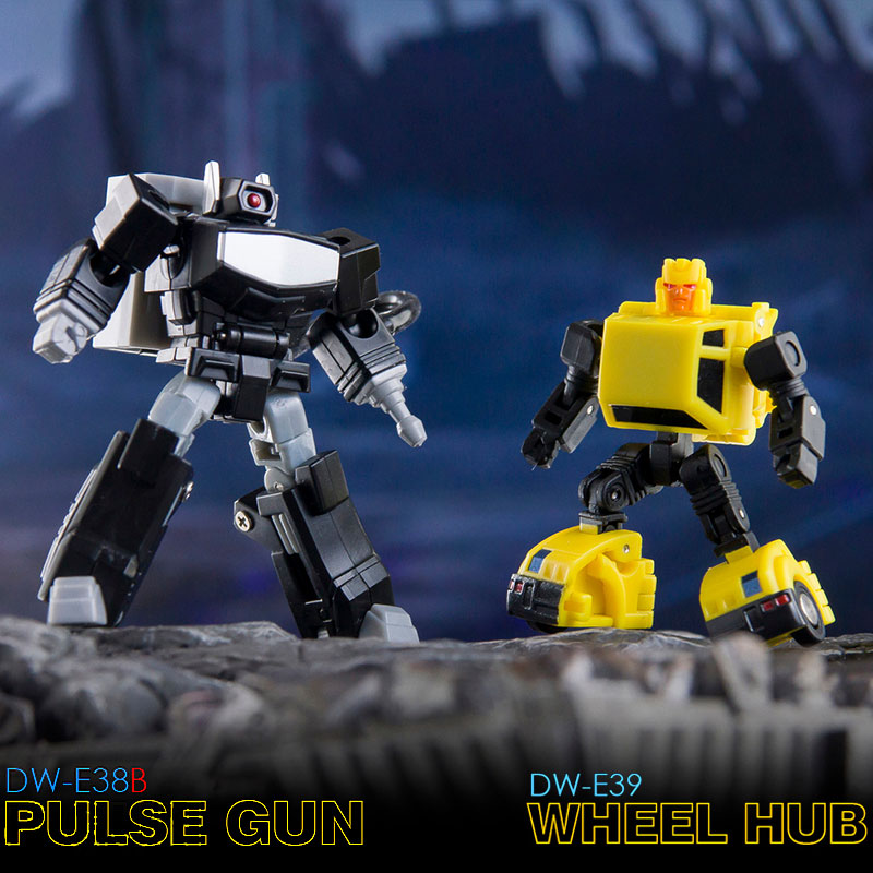 Dr.Wu & Mechanic Studio DW-E39 Wheel Hub hubcap & DW-E38B Pulse Gun Shockwave Black Version Set of 2