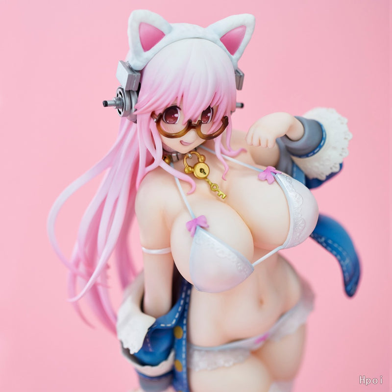 Figura Union Creative Nitroplus Super Sonico (White Cat Ver.) (segunda reedición)
