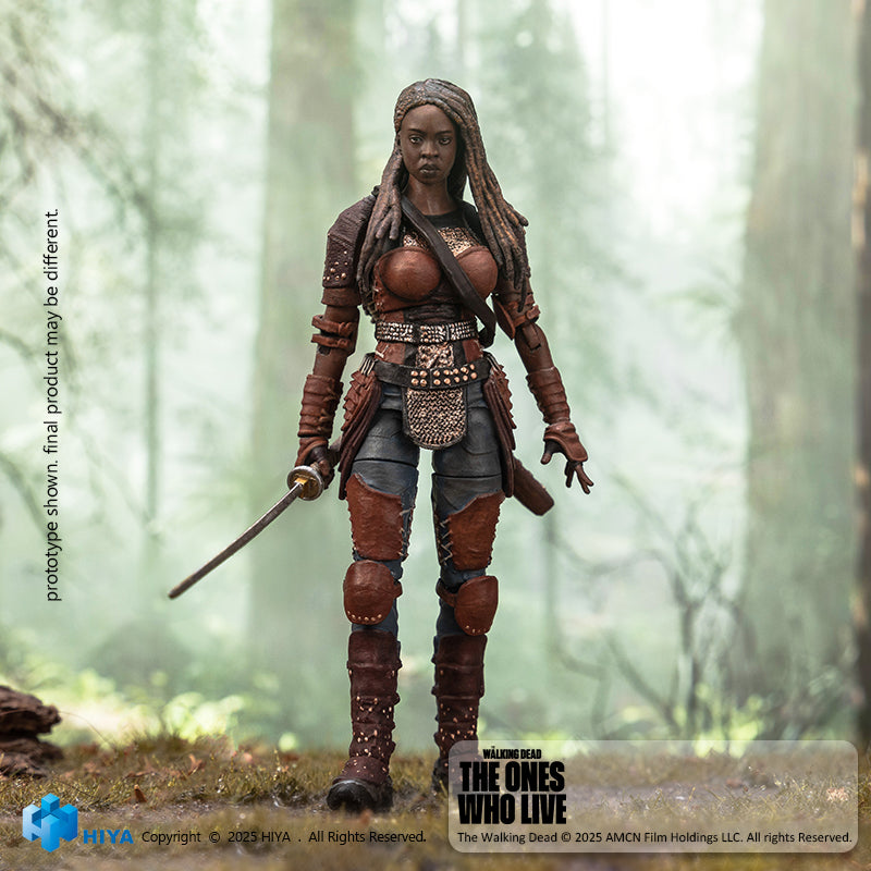 Hiya The Walking Dead: The Ones Who Lived Exquisite Mini Series Michonne PX Previews Exclusive 1/18 Scale Action Figure