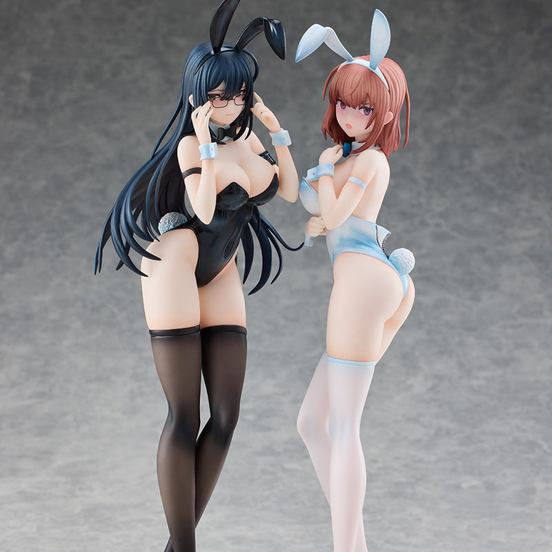 Ensoutoys Ikomochi Ilustración Black Bunny Aoi y White Bunny Natsume Juego de 2 figuras a escala 1/6