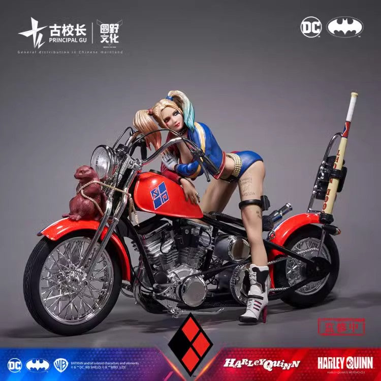 Principal Gu 1/10 EA1503S Serie de vehículos DC Batman Harley Quinn y motocicleta