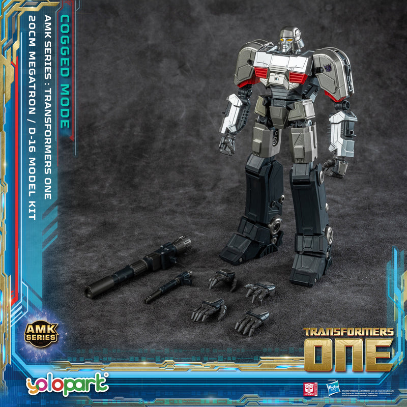 Kit de modelo preensamblado de la serie AMK de Transformers One D-16 Megatron Cogged Mode de Yolopark