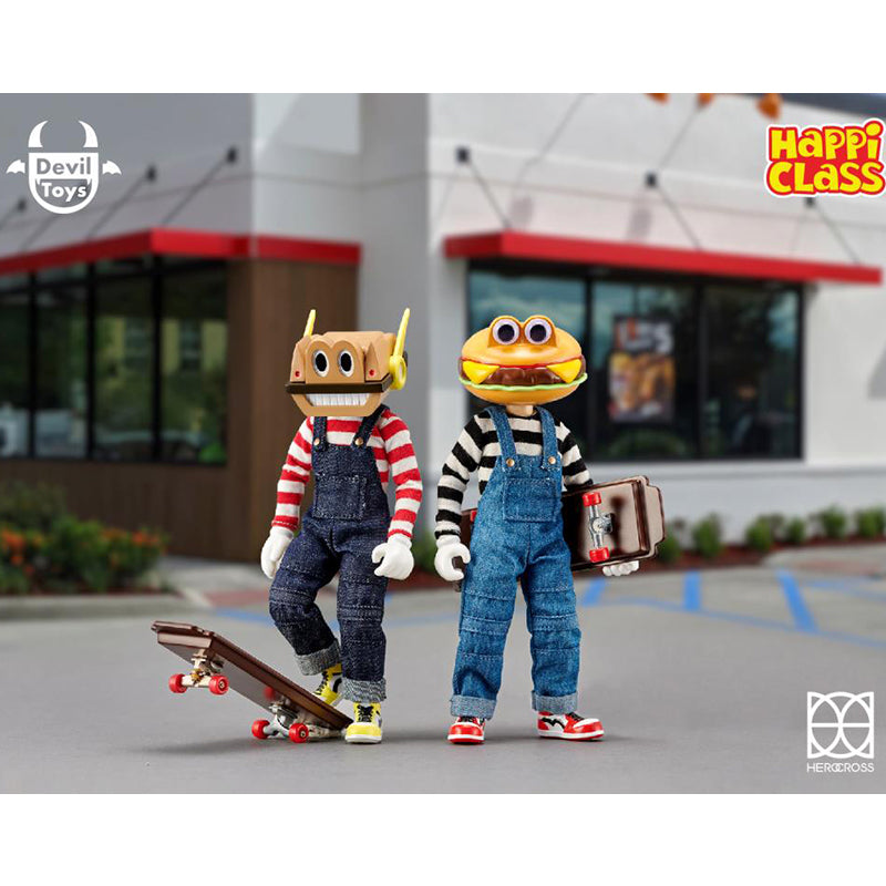 Devil Toys HappiClass Burger Kun & Mech Kun 1/12 Scale Set of 2 Action Figures