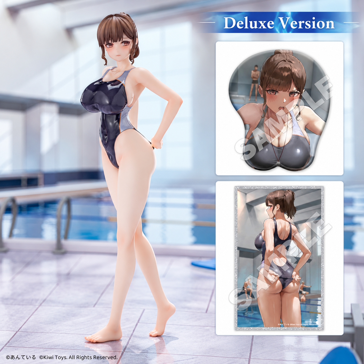 Kiwi Toys Anteiru Illustration Swimming Club Teacher Honami (Deluxe Ver.) 1/6 Scale Figure square product photo