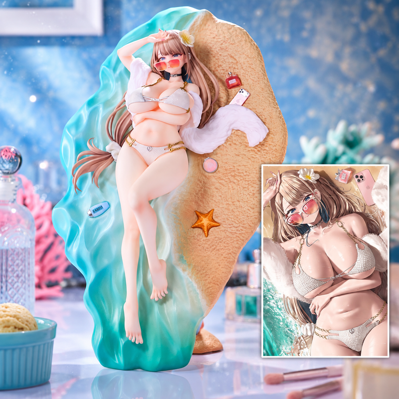 Hobby Sakura Tomoyama Asako: Summer Beach Date (Deluxe Edition) 1/6 Scale Figure image 1