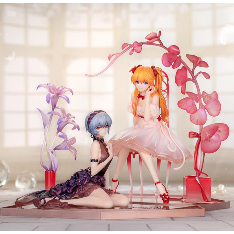 Myethos Neon Genesis Evangelion Rei Ayanami & Asuka Langley Soryu (Whisper of Flower Ver.) Figurenset im Maßstab 1/7