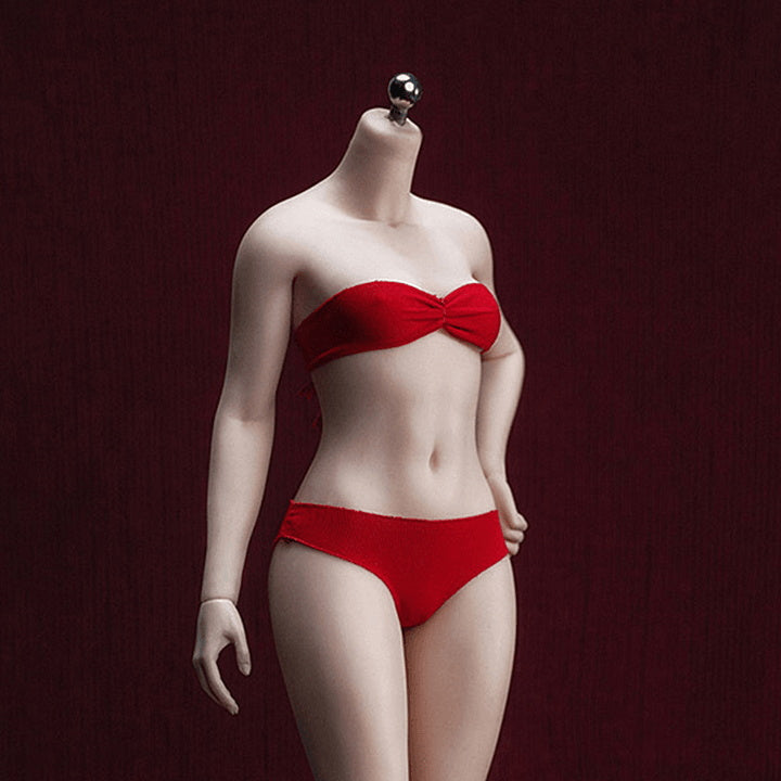 Cuerpo femenino superflexible sin costuras escala 1/6 de busto pequeño pálido (S46A/pies adjuntos)