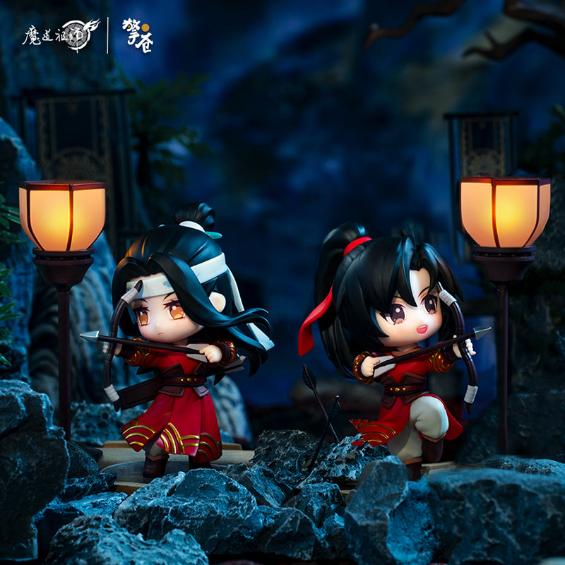 Mo Dao Zu Shi Qing Cang Wei Wuxian & Lan Wangji Jade Bogen reitende Figur in der Q-Version