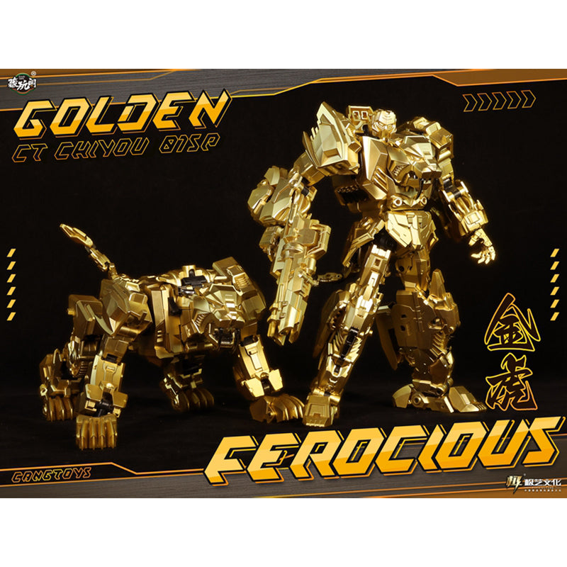 Cang-Toys CT-CY01SP Ferocious Rampage Feral Rex Versión Dorada
