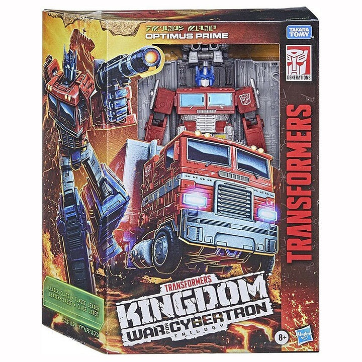 Hasbro Transformers Generations Kingdom: War for Cybertron Trilogy Optimus Prime Leader Figura de acción