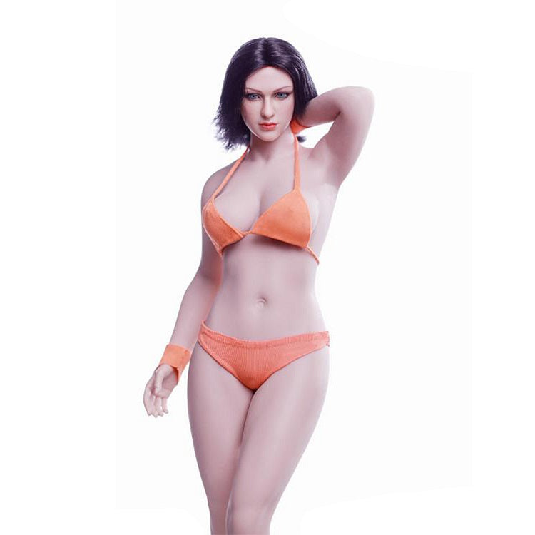 Buxom Woman Super-Flexible Female Seamless Escala 1/6 Cuerpo de busto medio pálido (S28A)
