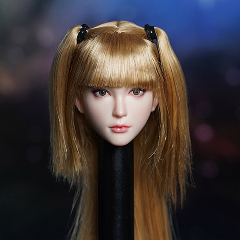 Super Duck Asian Female 1/6 Scale Head Sculpt SDH028B (Long Golden Hair)