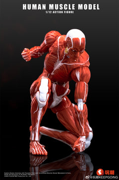 KEEPGOING 1/12 Human Muscle Model Super Movable Doll Red Color Version
