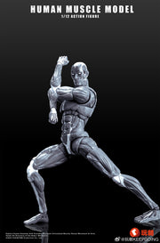 KEEPGOING 1/12 Human Muscle Model Super Movable Doll Black Color Version
