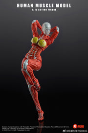 [Pre-Order] KEEPGOING 1/12 Human Female Muscle Model Super Movable Doll Red Color Ver.