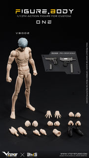 VTOYS X BMS 1/12 VB002 Figur Körper Eine weiße Haut Version