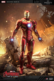 Figura de Iron Man Mark 45 a escala 1/10 con licencia de Marvel de ZT Toys