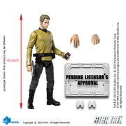 HIYA Exquisita Mini Serie 1/18 Escala 4 Pulgadas STAR TREK 2009 Kirk Figura de Acción