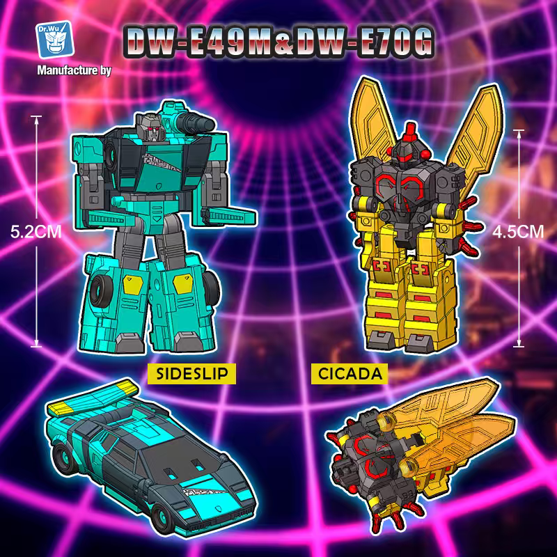 [Pre-Order] Dr.Wu DW-E49M Sideslip & DW-E70G Cicada Set of 2