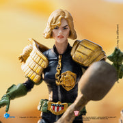 HIYA Exquisita Mini Serie 1/18 Escala 4 pulgadas JUDGE DREDD Judge Anderson VS The Dark Judges Figura de acción