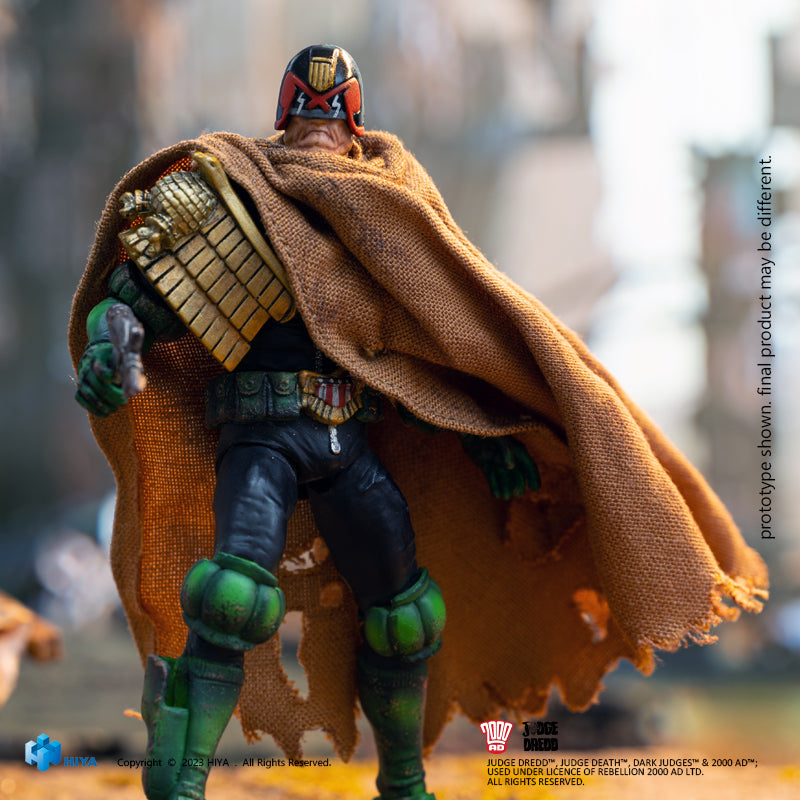 HIYA Exquisite Mini-Serie, Maßstab 1/18, 4 Zoll, Cursed Earth, Judge Dredd-Actionfigur