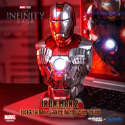 Altavoz Bluetooth con diseño de busto de alivio de presión de Iron Man 2 MK5 coleccionable de Killerbody