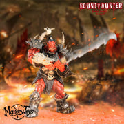 Memory Toys Figura de acción de Molork, cazador de recompensas, manos sangrientas 