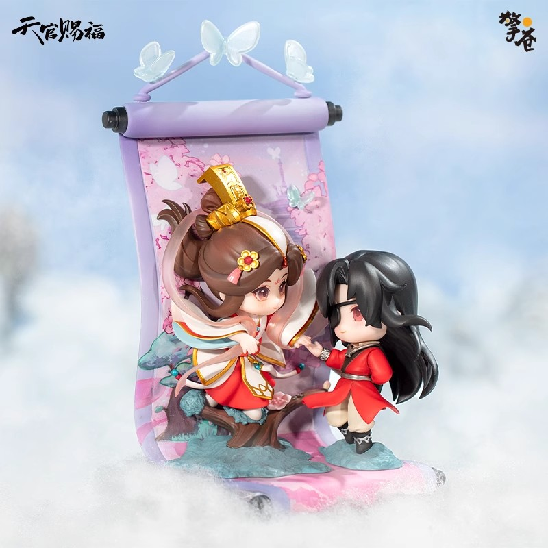 Segen des Himmelsbeamten QingCang Xian Yue Fu Hui Hua Cheng Xie Lian Chibi-Figur