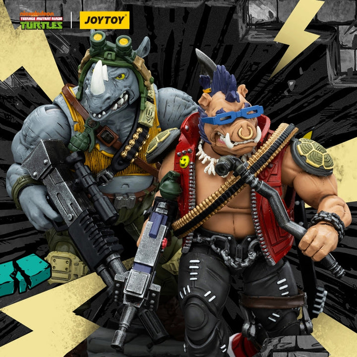 JOYTOY Teenage Mutant Ninja Turtles TMNT Beebop und Rocksteady