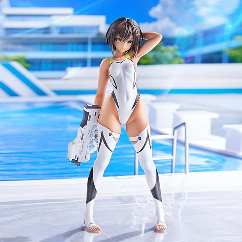 [Pre-Order] Amakuni Arms Note Buchou-chan of the Swimming Club (White Swimsuit Ver.) 1/7 Scale Figure