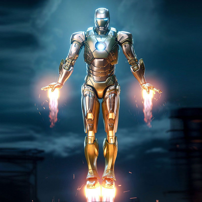 ZT Toys Marvel Licensed 1/10 Iron Man Mark21 Midas