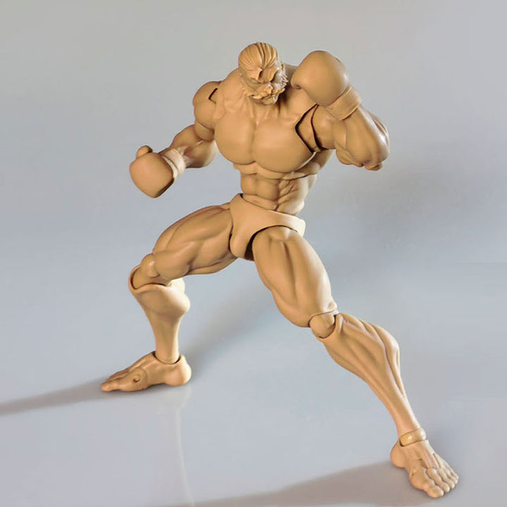 Figura masculina musculosa y fuerte, versión marrón, escala 1/12, de K-Toys KT01