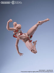 Romankey X COWL 1/12 Super Action Girl Cuerpo sólido Piel negra