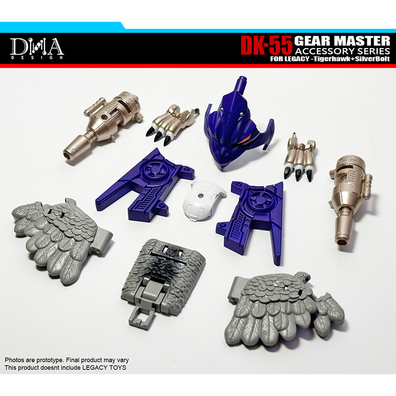 DNA Design DK-55 Upgrade Kit for Transformers: Legacy United Leader Tigerhawk & Voyager Silverbolt