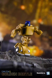 Dr.Wu DW-E34G Golden Beetle Goldbug &amp; DW-E35M Wingman Cyclonus Shattered Glass Version 2er-Set