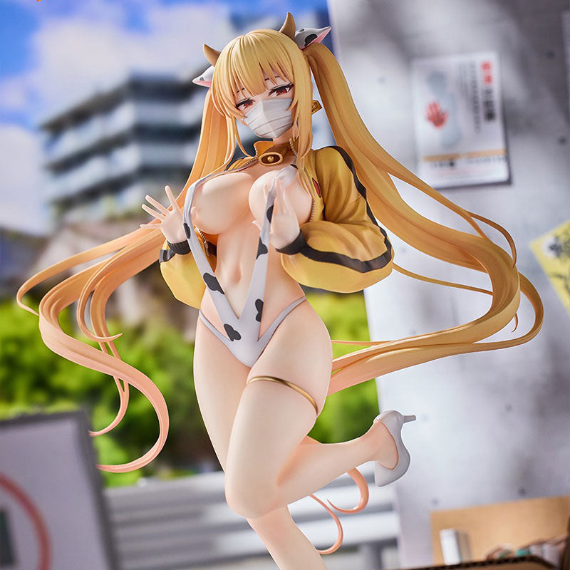 Figura a escala 1/7 de Sayuri (versión vaca lechera) de Ensoutoys K Pring Illustration