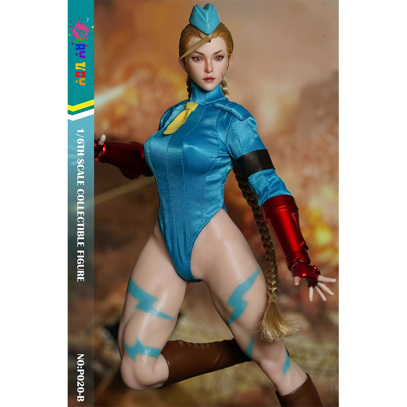 Play Toy 1/6 P020-B Blaue kämpfende Kriegerin Cammy