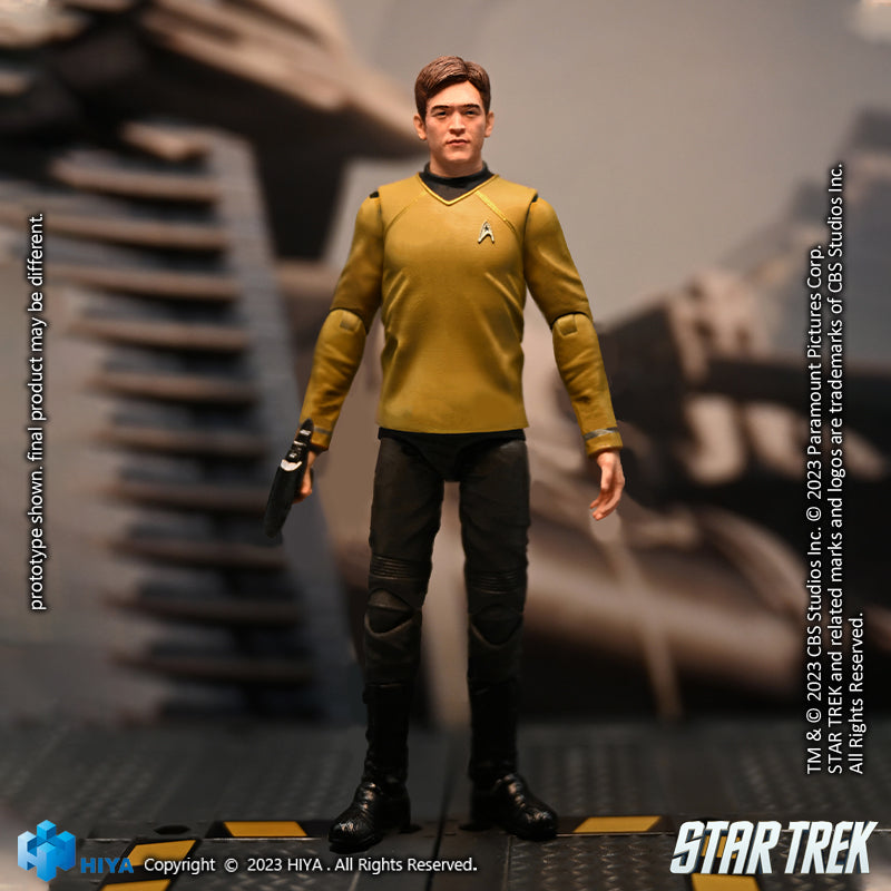 HIYA Exquisite Mini-Serie, Maßstab 1/18, 4 Zoll, Star Trek 2009, Sulu-Actionfigur