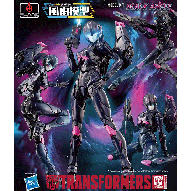 Flame Toys Transformers Furai 39 Black Arcee Modellbausatz