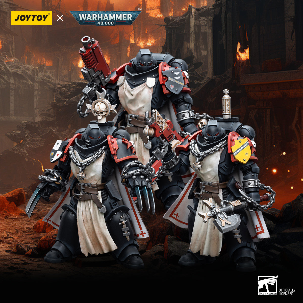 JOYTOY Warhammer 40k 1:18 Schwarze Tempelritter Primaris Schwertbrüder