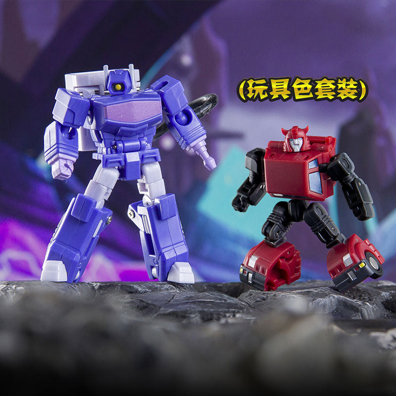 Dr.Wu & Mechanic Studio DW-E37 Leap Cliffjumper & DW-E38 Pulse Gun Shockwave Toy Color Version Set of 2