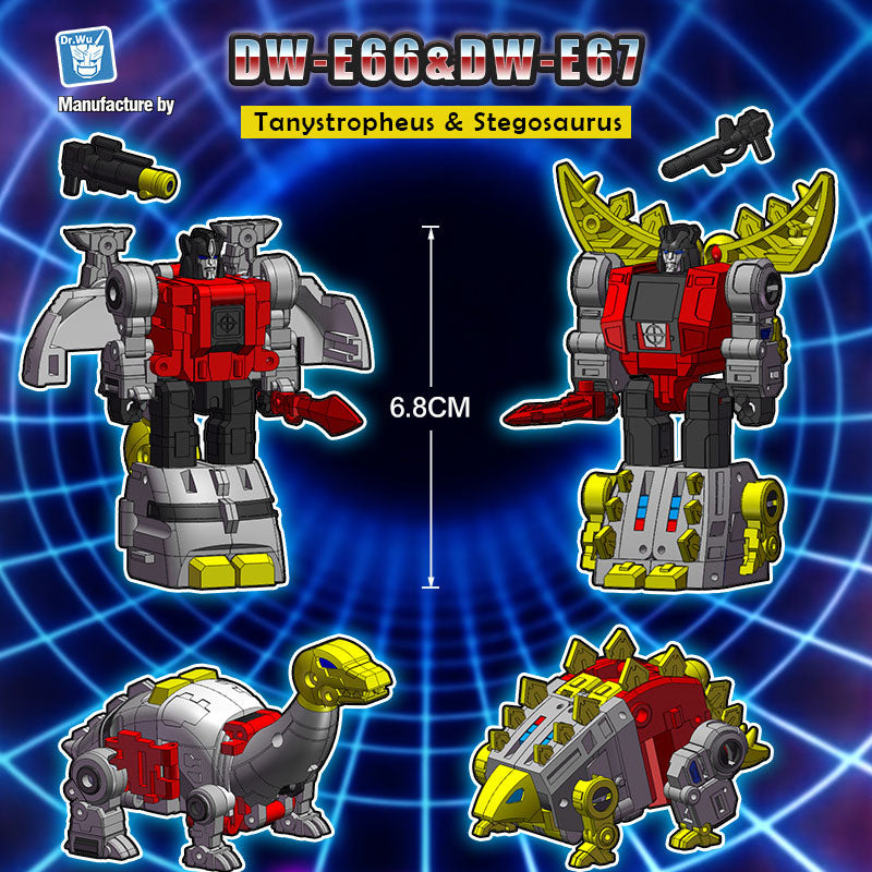[Pre-Order] Dr.Wu DW-E66 Tranystropheus & DW-E67 Stegosaurus Set of 2