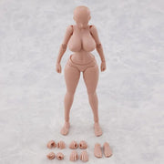 K-Toys 1/12 KT03C Japanische Anime-Figur, molliger weiblicher Körper, schwarze Haut