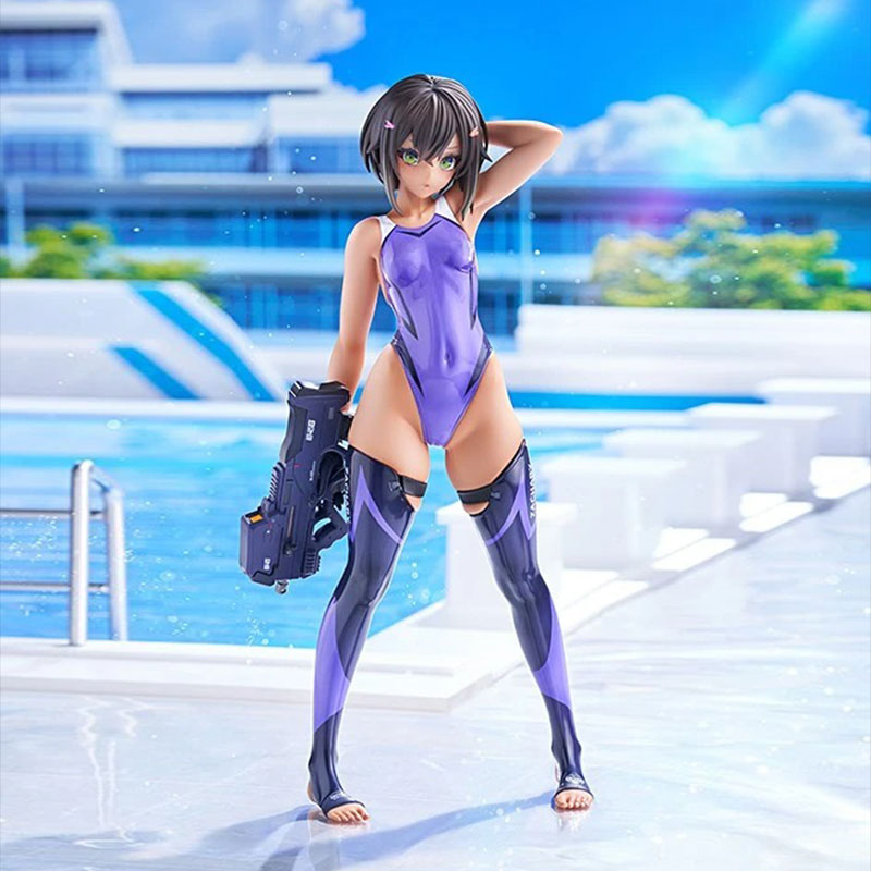 [Pre-Order] Amakuni Arms Note Buchou-chan of the Swimming Club (Purple Swimsuit Ver.) 1/7 Scale Figure