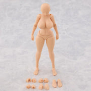 K-Toys 1/12 KT02B Japanische Anime-Figur, molliger weiblicher Körper, gelbe Haut