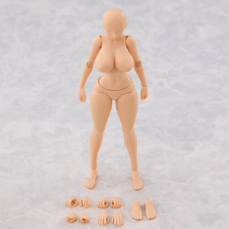 K-Toys 1/12 KT02B Japanese Anime Style Plump Female Body Yellow Skin Version