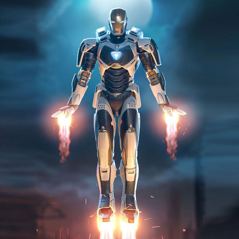 ZT Toys Marvel Licensed 1/10 Iron Man Mark 39 Starboost