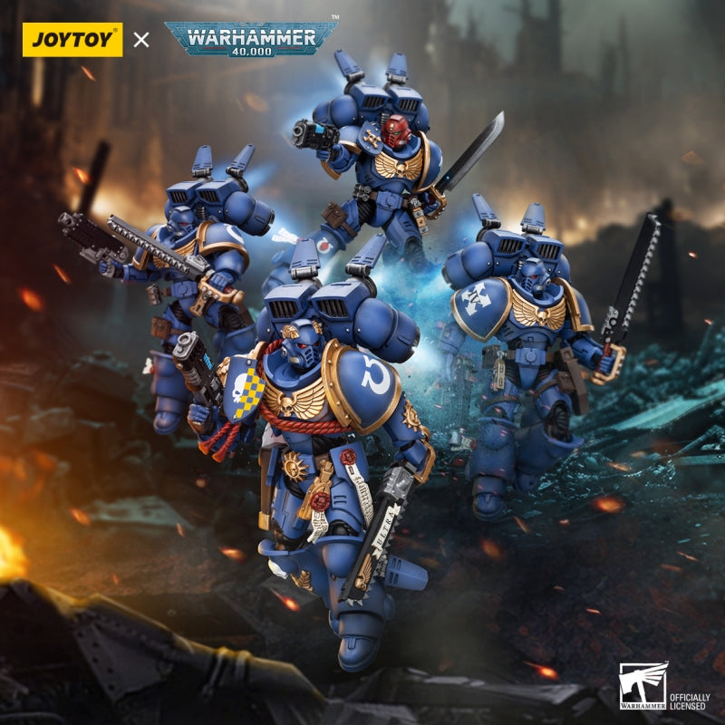 JOYTOY Warhammer 40k 1:18 Ultramarines Sprungpaket Intercessors