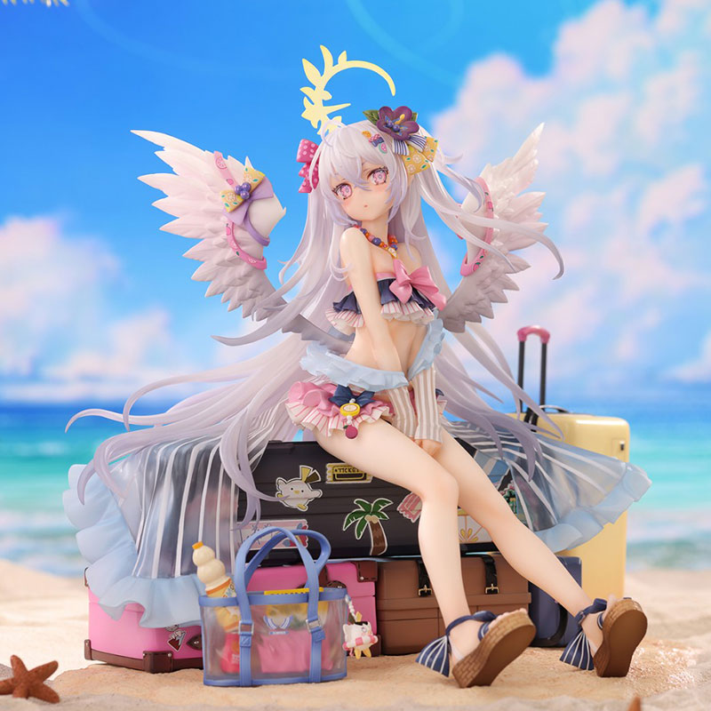 Figura de Azusa (versión en traje de baño) de archivo azul elegante a escala 1/7
